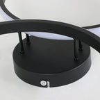 Ceiling Light - Black Aluminium Frame, White Light