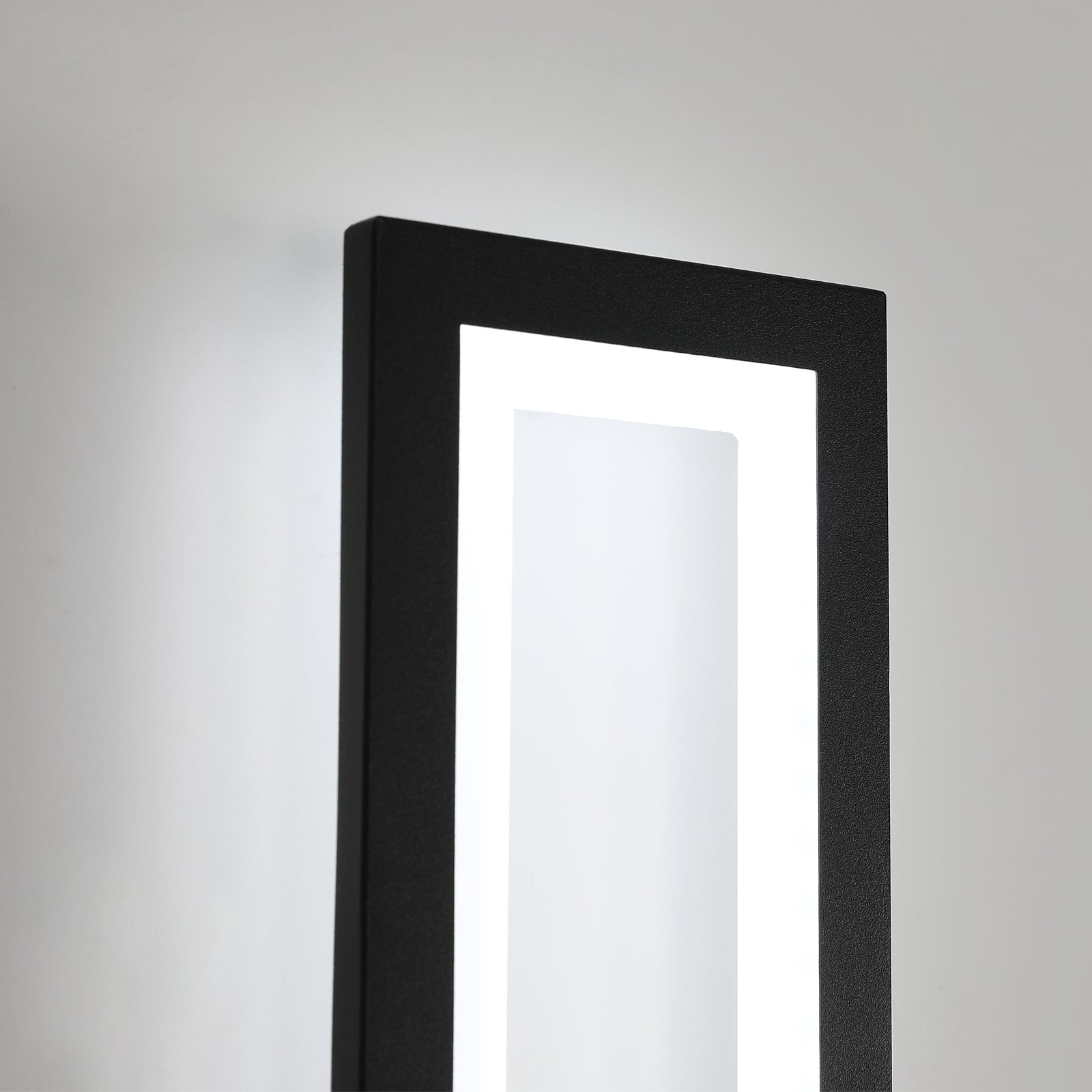 Wall Light - Black Acrylic Frame, White Light