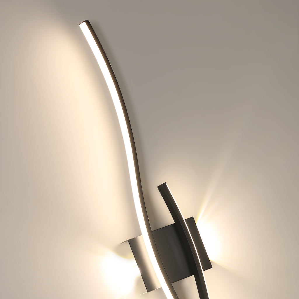 Wandleuchte – Schwarzer Aluminiumrahmen, Naturlicht
