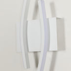 Applique da Parete - Struttura in Alluminio Bianco, Luce Bianca