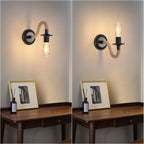 Wall Light - Black Metal Frame
