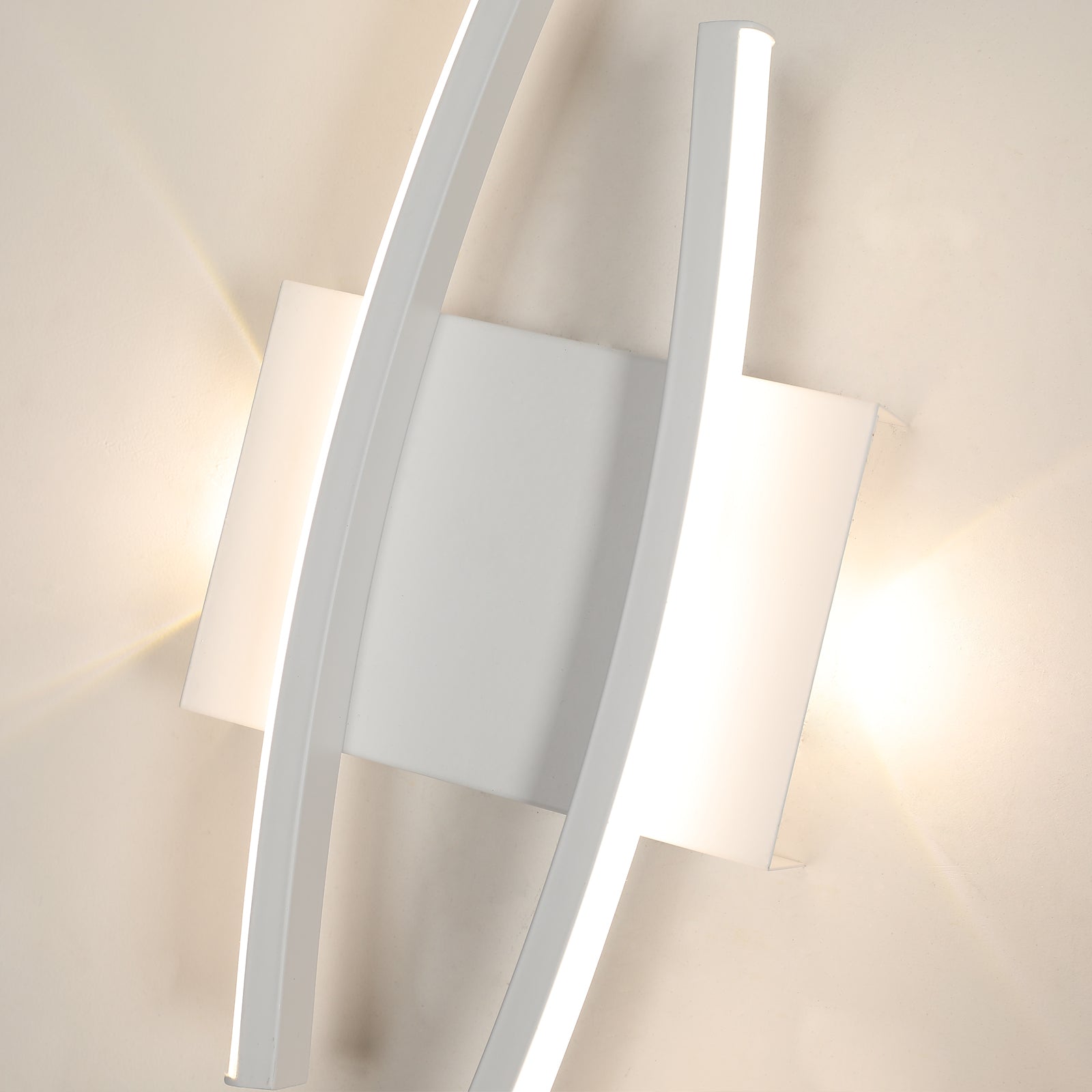 Wall Light - White Aluminium Frame, Natural Light