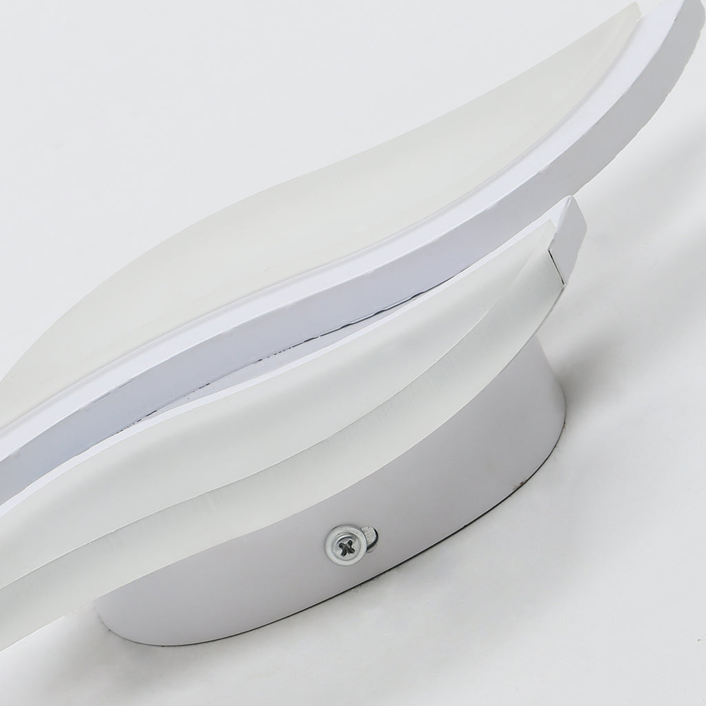 Wall Light - White Acrylic Frame, White Light