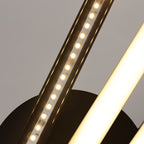 Comely Plafonnier LED, 3 Ondes Design 20W 2050LM Lampe de Plafond LED Moderne, Noir Luminaire Plafonnier LED Blanc Chaud 3000K pour Salon, Chambre, Cuisine, Couloir
