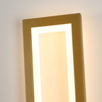 Applique - Cornice in acrilico dorato, Luce calda