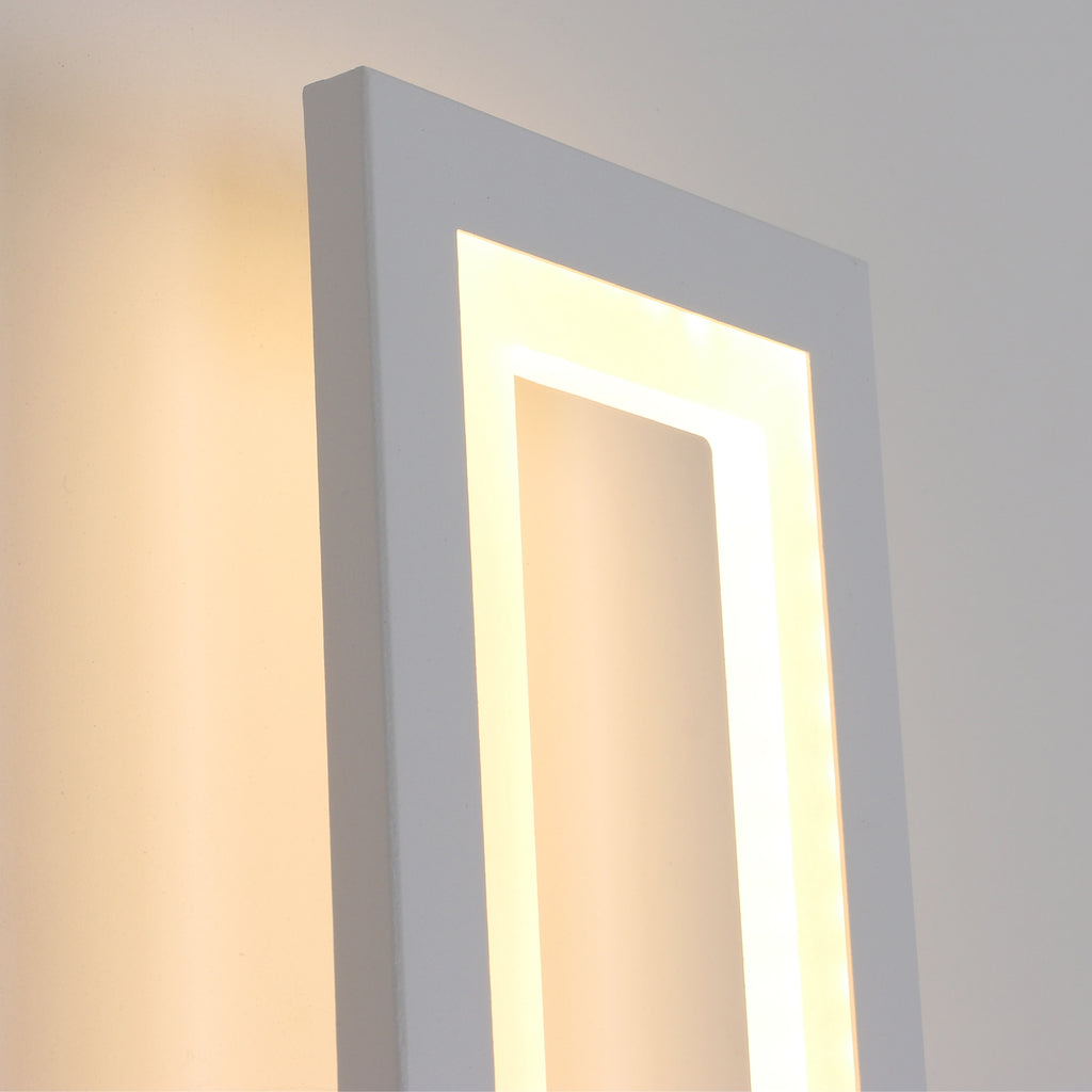 Wandleuchte – weißer Acrylrahmen, Tunable