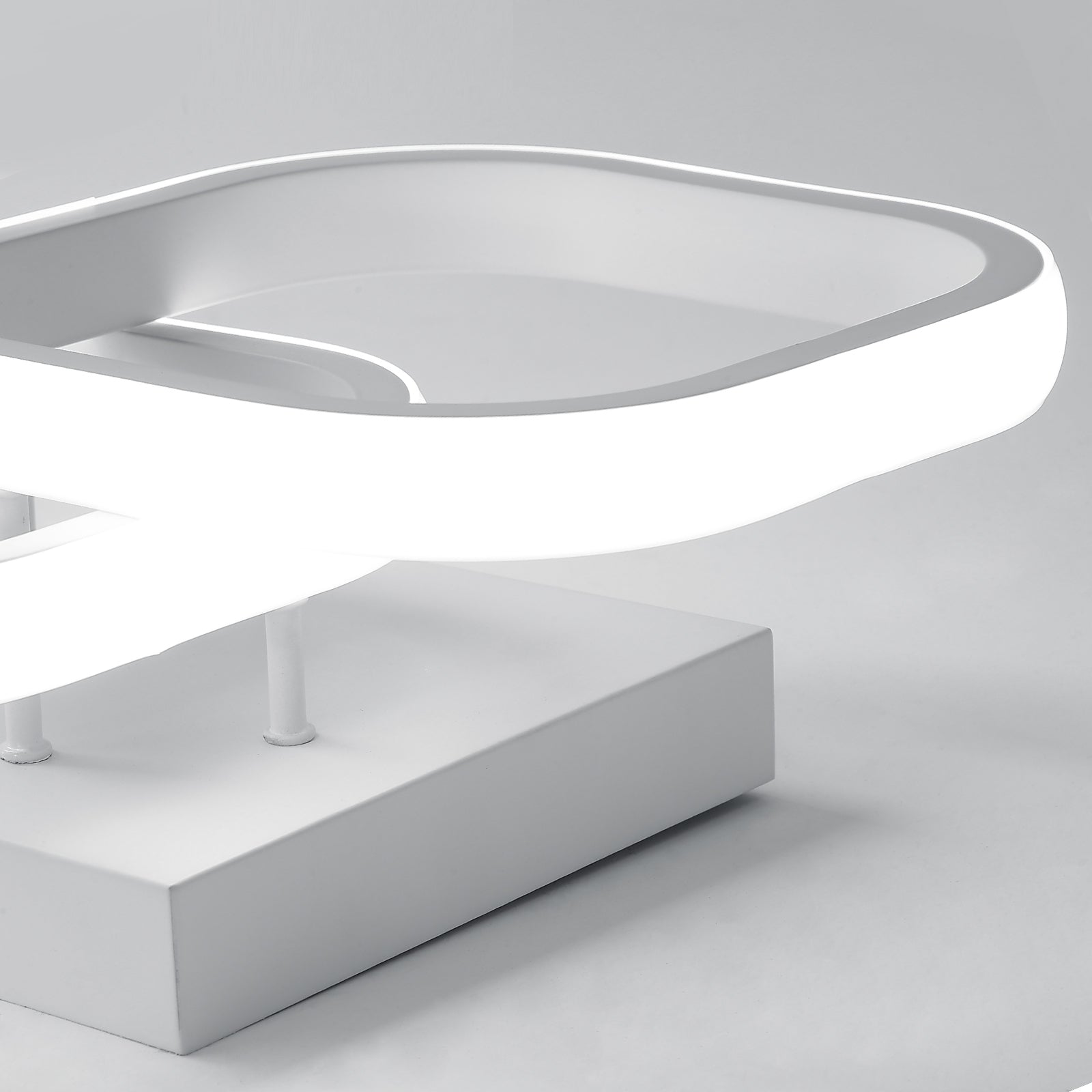 Ceiling Light - White Aluminium Frame, White Light