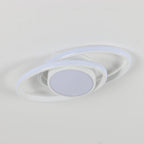 Ceiling Light - White Metal Frame, White Light