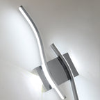 Wandleuchte - Rahmen aus verchromtem Aluminium, weißes Licht
