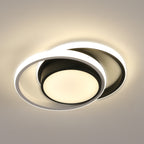 Deckenleuchte - Rahmen aus Schwarz-Weiß-Aluminium, Naturlicht