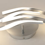 Deckenleuchte - Rahmen aus silbernem Aluminium, Naturlicht