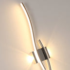 Wandleuchte – Chrom-Aluminiumrahmen, warmes Licht