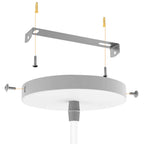 Chandeliers - White Metal Frame