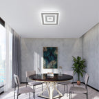 Ceiling Light - White Acrylic Frame, White Light