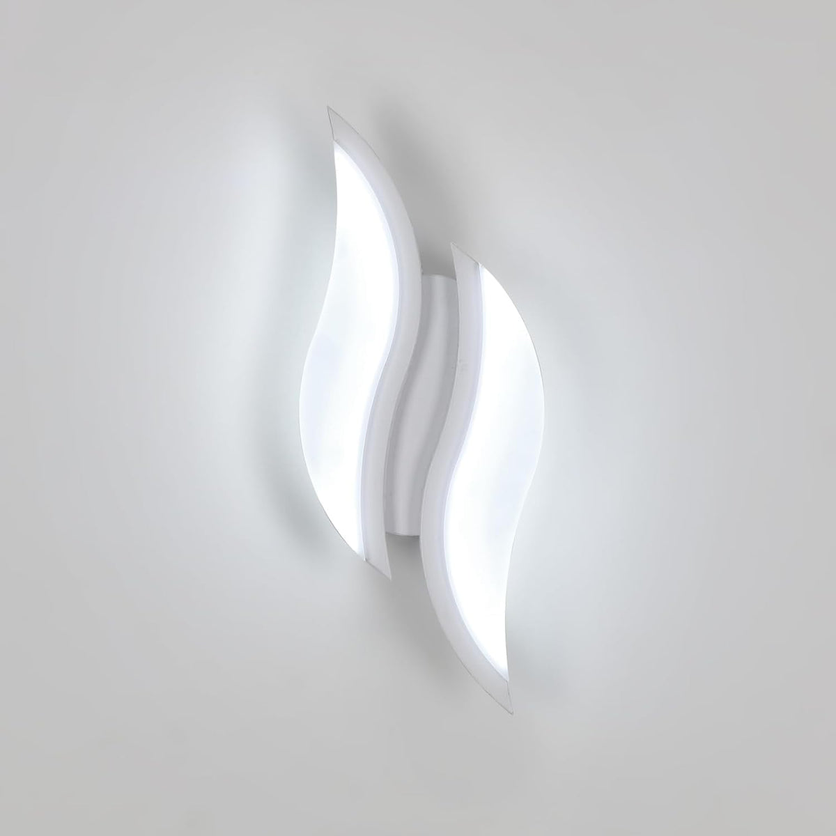 Comely Moderne LED Wandleuchte, Dekorative Wandlampe 20W 6500K Kaltwei?, LED Beleuchtung aus Eisen und Acryl f¨¹r Flur, Treppenhaus, Wohnzimmer, Wei?