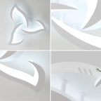 Ceiling Light - White Acrylic Frame, White Light