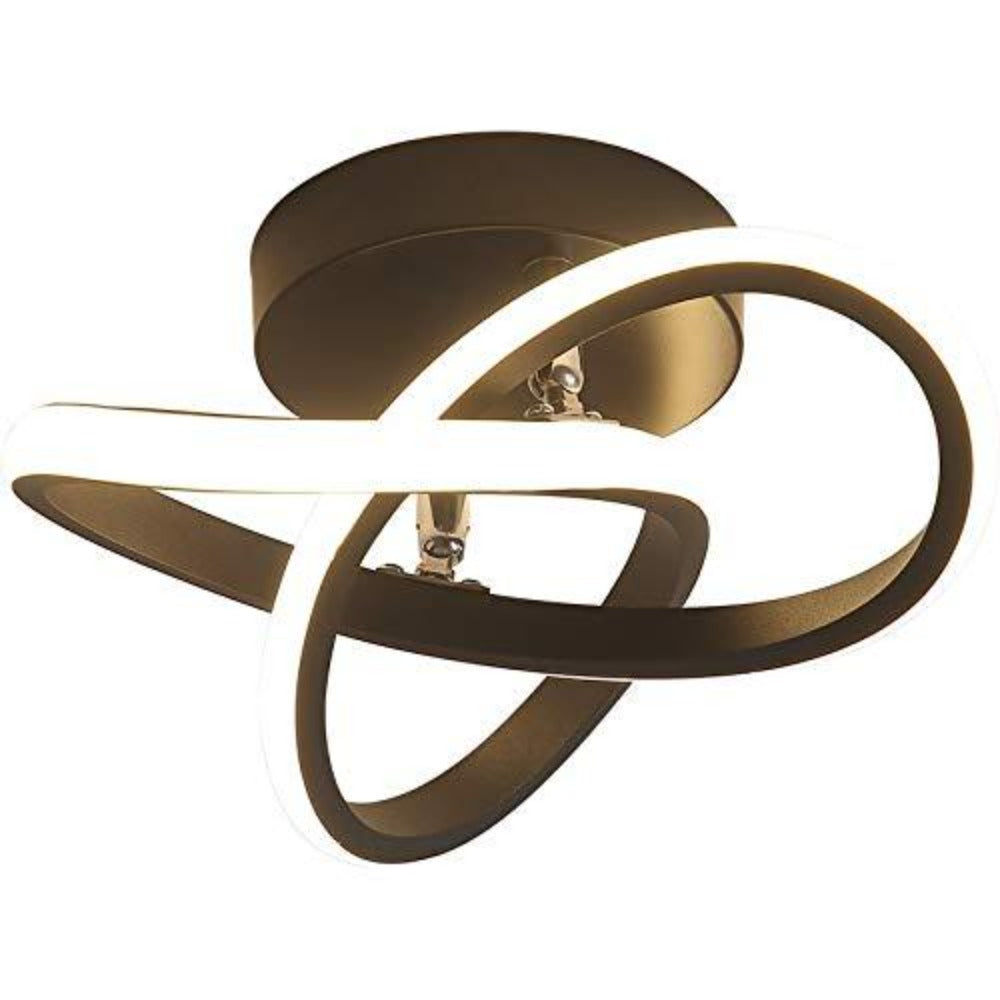 Ceiling Light - Black Aluminium Frame, Warm Light