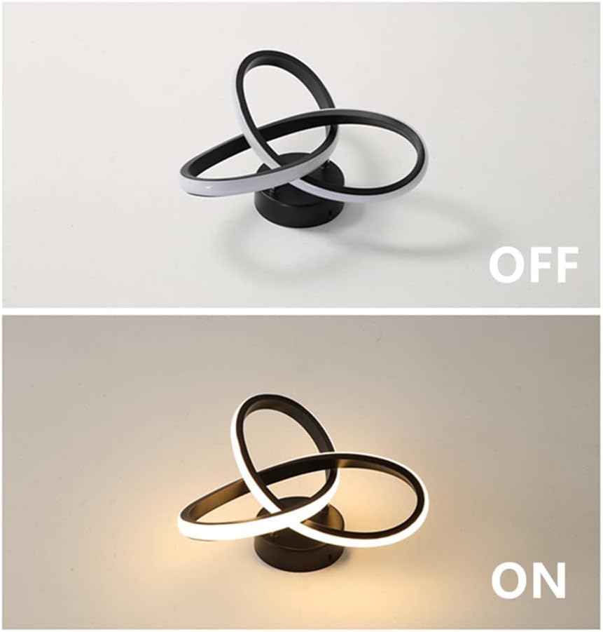 Ceiling Light - Black Aluminium Frame, Warm Light