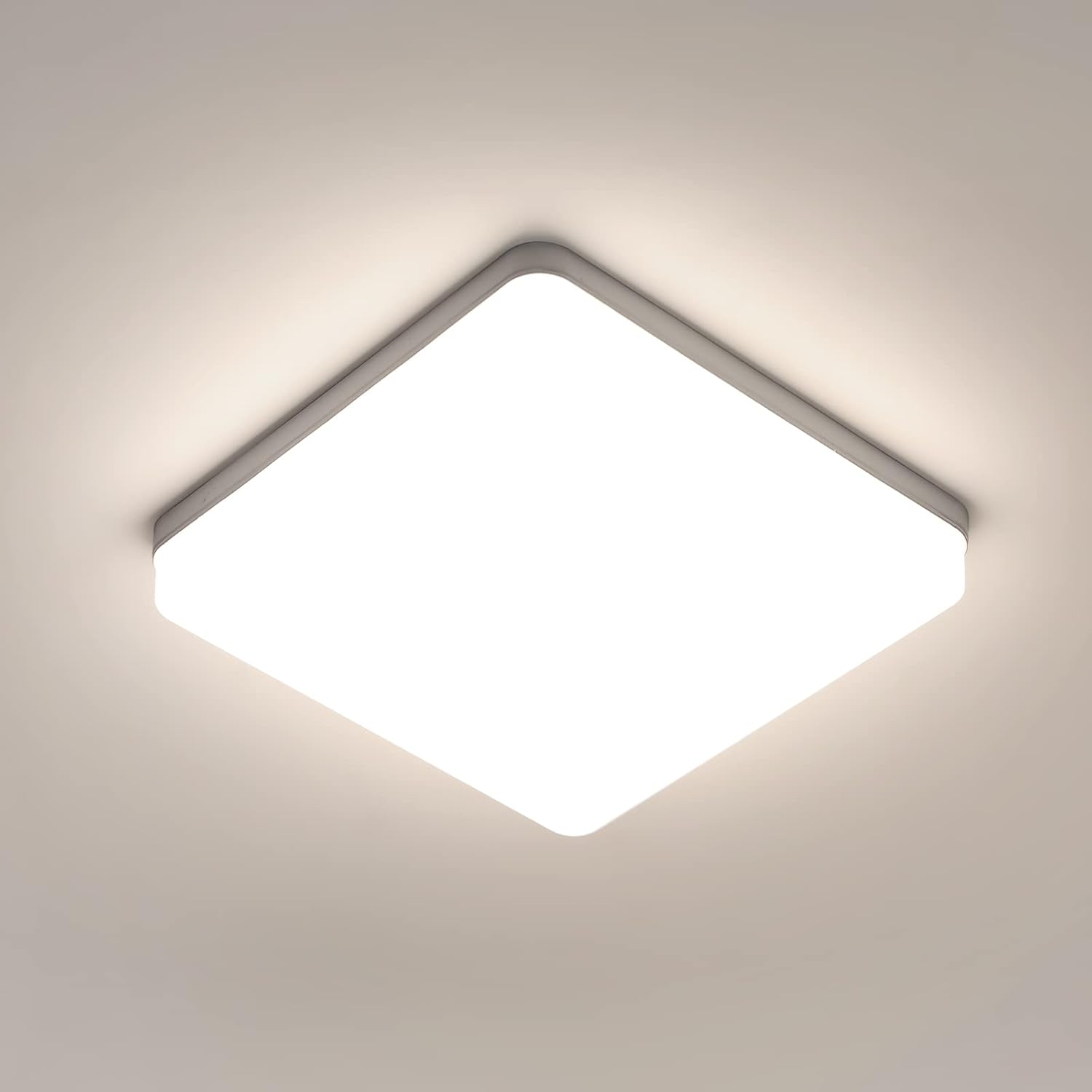 Comely Plafonnier LED, 36W 4050LM Lampe de Plafond LED Carré, Moderne Luminaire Plafonnier LED pour Salon, Chambre à Coucher, Balcon, Cuisine, Lumière Nnaturelle 4000K
