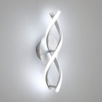 Comely Applique Murale Interieur, LED Lampe Murale Moderne 16W 1800LM, Cool White 6500k, Design incurvée Appliques pour Chambre à Coucher Escalier Salon,3-6m²