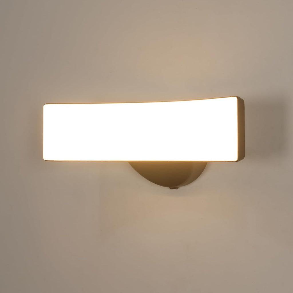 Wall Light - Black Aluminium Frame, Warm Light
