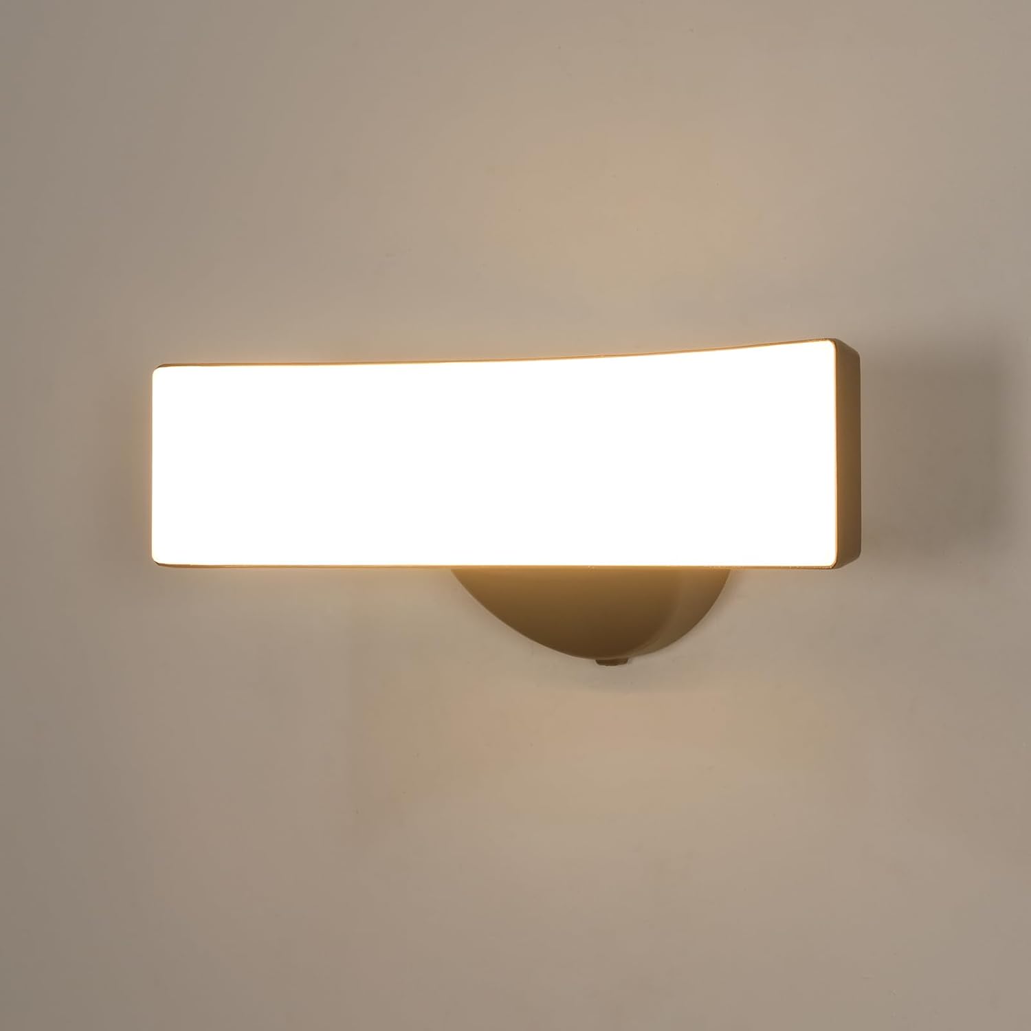 Wall Light - Black Aluminium Frame, Warm Light