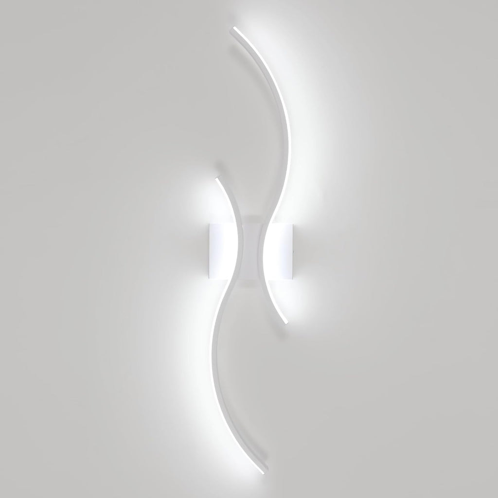 Wall Light - White Aluminium Frame, White Light