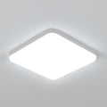 Ceiling Light - White Plastic Frame, White Light