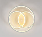 Ceiling Light - White Aluminium Frame, Warm Light