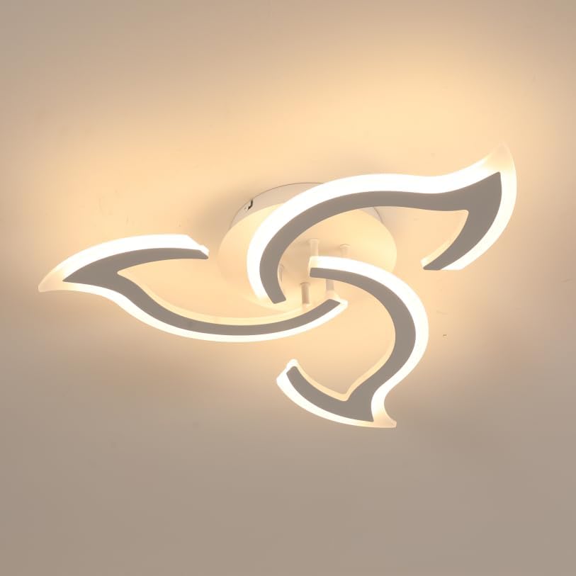 Ceiling Light - White Acrylic Frame, Tunable and Dimmable