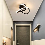 Ceiling Light - Black Aluminium Frame, Warm Light