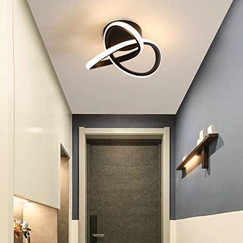 Ceiling Light - Black Aluminium Frame, Warm Light