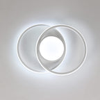 Ceiling Light - White Metal Frame, White Light