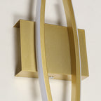 Wandleuchte – Goldener Aluminiumrahmen, warmes Licht