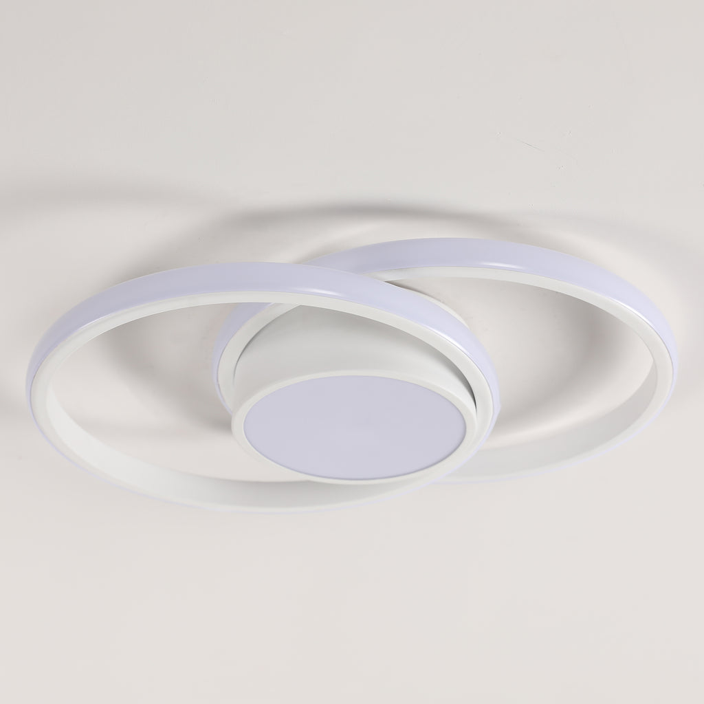 Comely Plafonnier LED, Rond Lampe de plafond 42W, Moderne Luminaire Plafonnier pour Couloir Coucher Salle de Bains Cuisine Salon, Lumière Naturelle 4500K, Longueur 40cm, Blanc