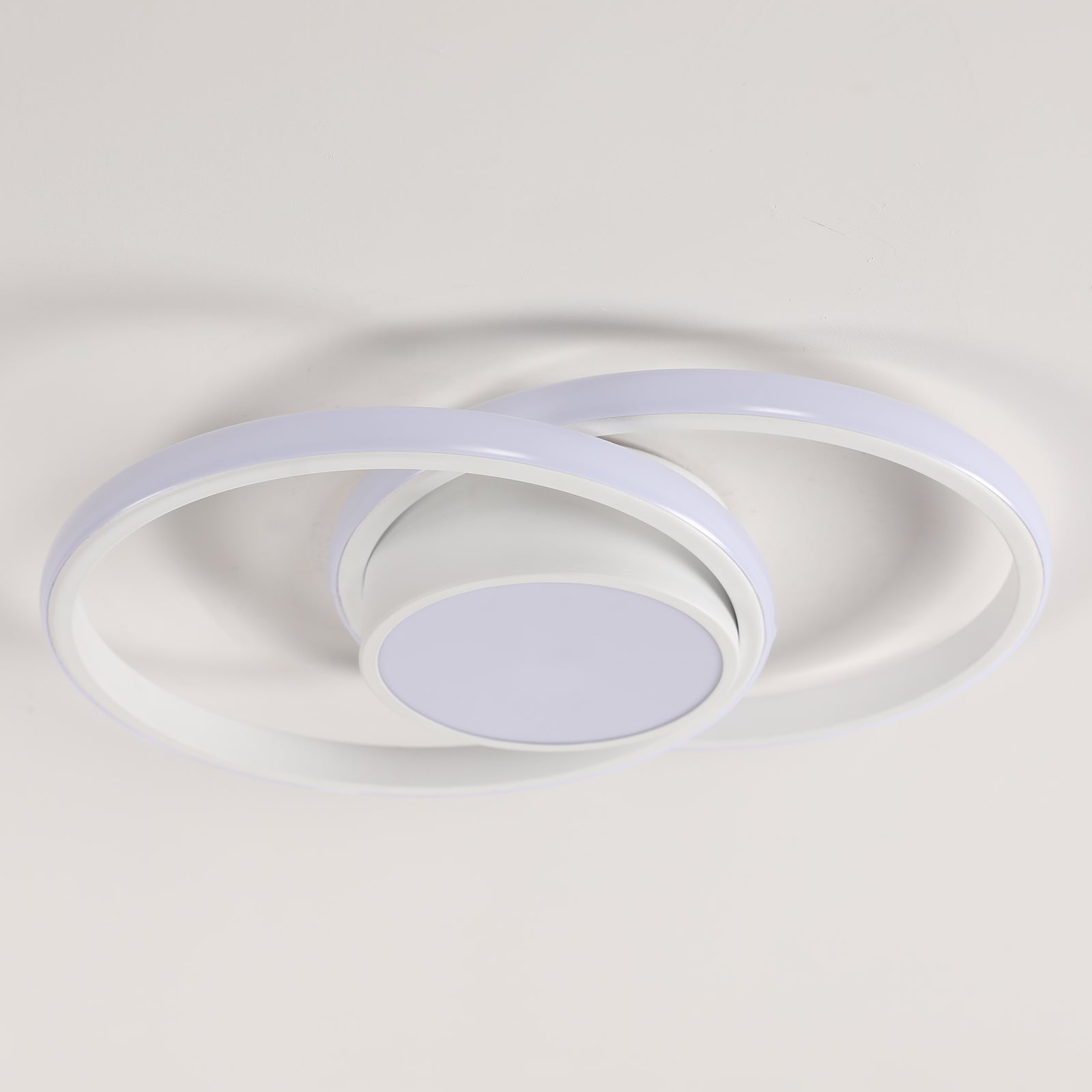 Comely Plafonnier LED, Rond Lampe de plafond 42W, Moderne Luminaire Plafonnier pour Couloir Coucher Salle de Bains Cuisine Salon, Lumière Naturelle 4500K, Longueur 40cm, Blanc