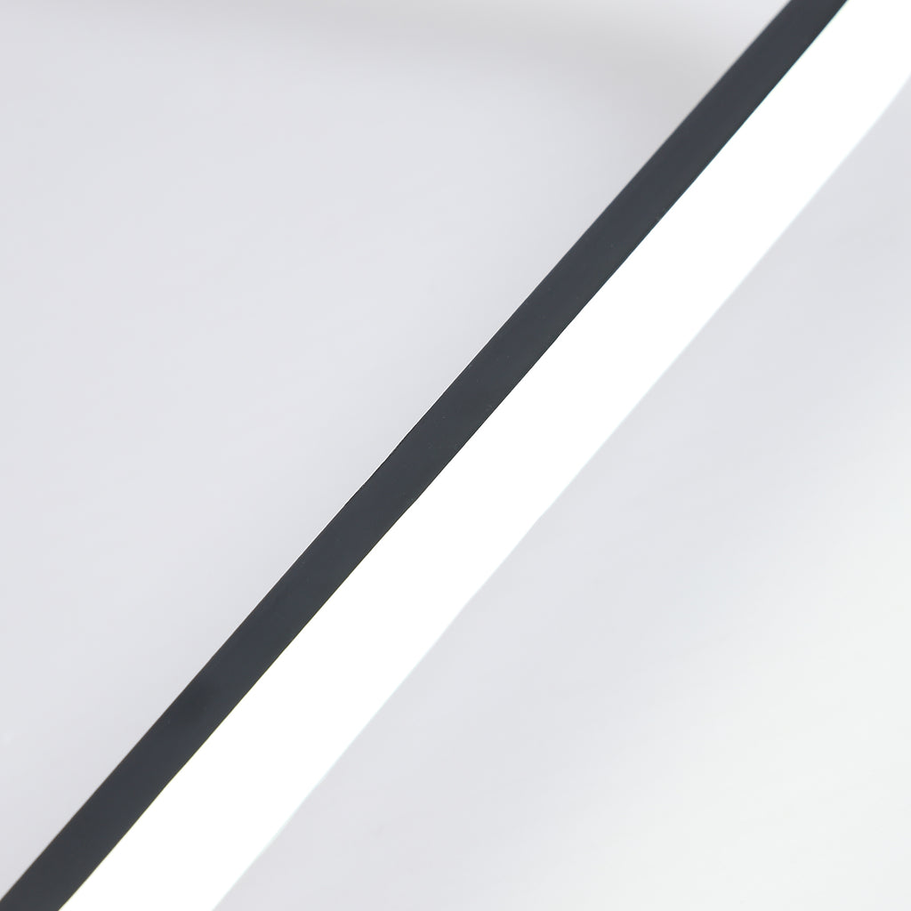 Ceiling Light - Black Aluminium Frame, White Light