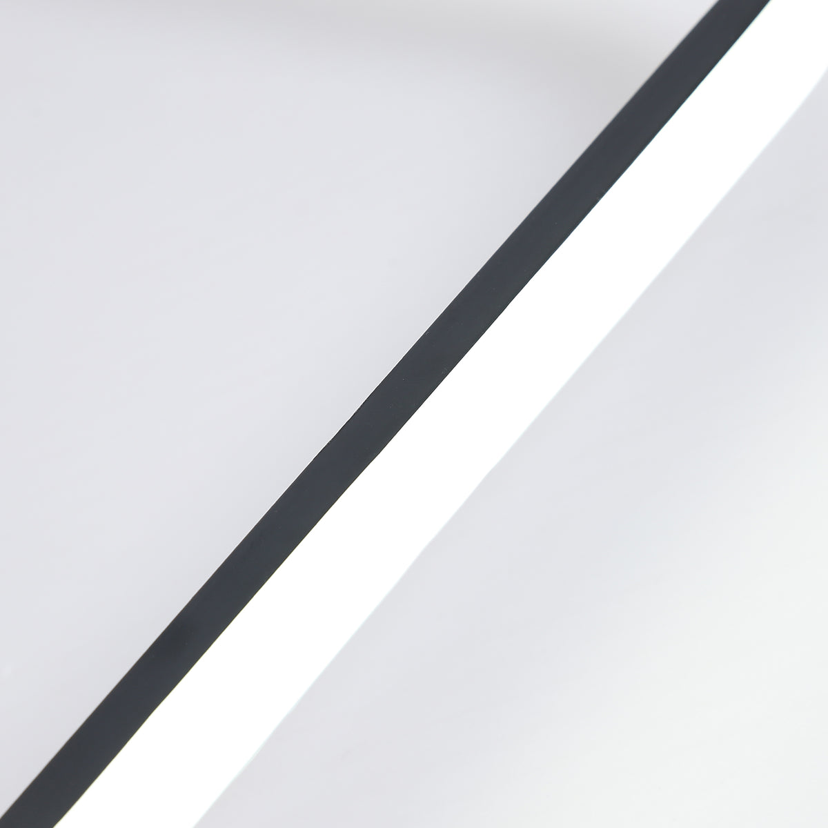 Ceiling Light - Black Aluminium Frame, White Light