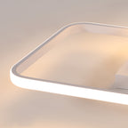 Ceiling Light - White Aluminium Frame, Warm Light