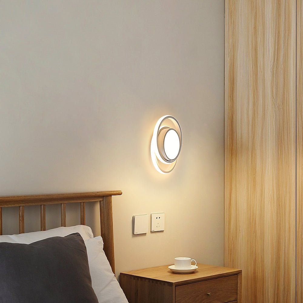 Ceiling Light - White Aluminium Frame, Warm Light
