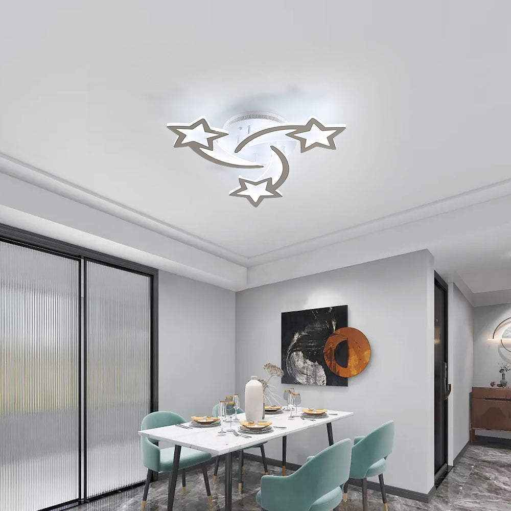 Ceiling Light - White Acrylic Frame, White Light