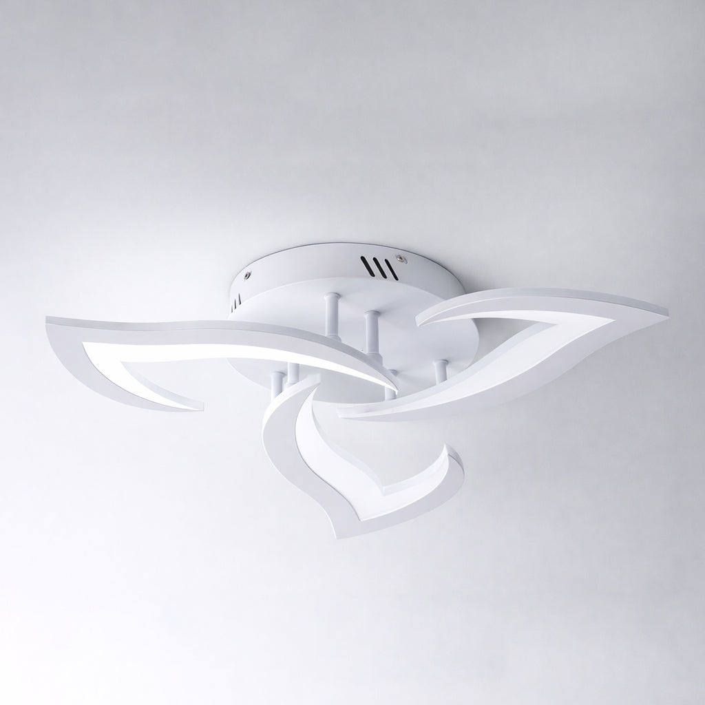 Ceiling Light - White Acrylic Frame, White Light