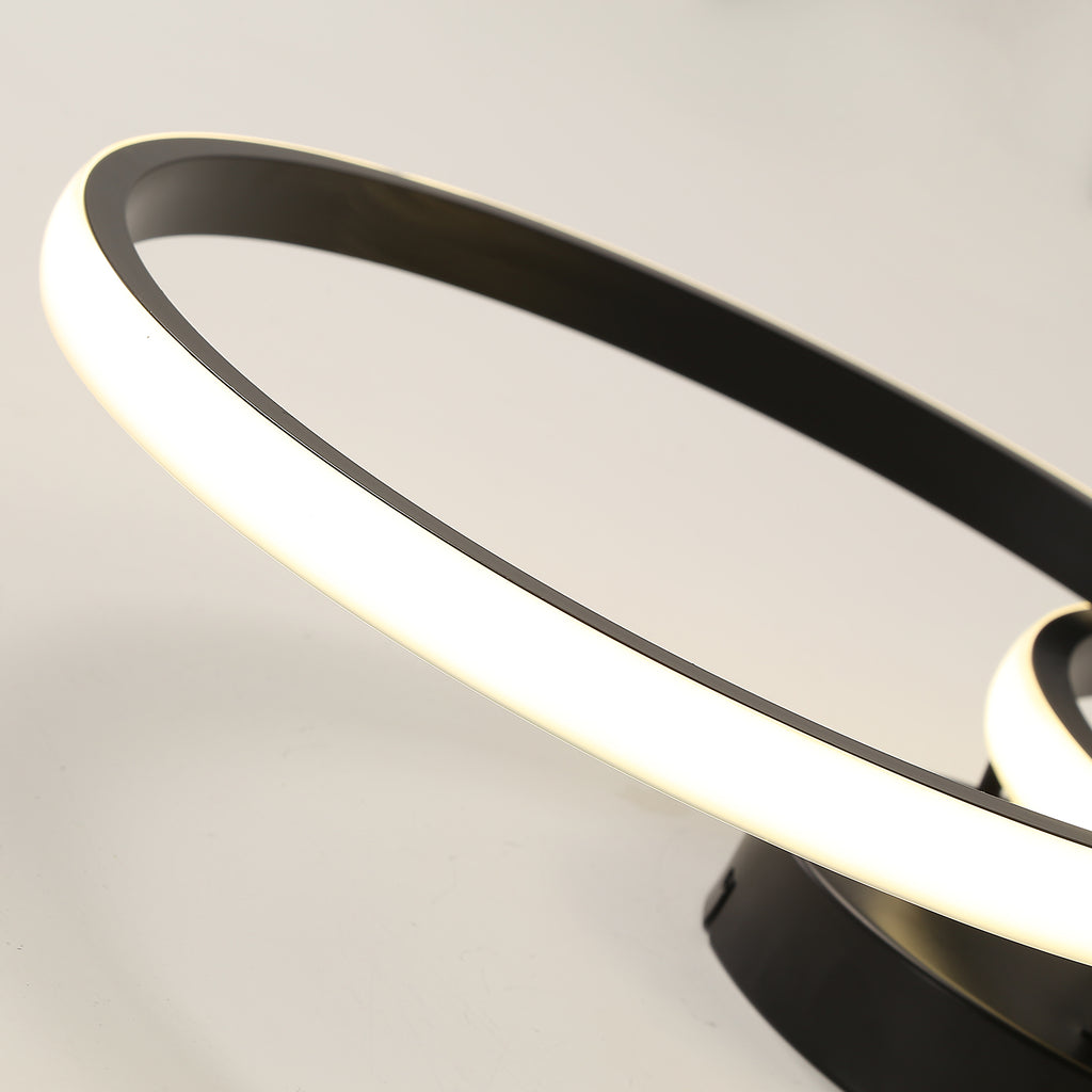 Deckenleuchte – schwarzer Aluminiumrahmen, Naturlicht