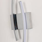 Wandleuchte – Chrom-Aluminiumrahmen, warmes Licht