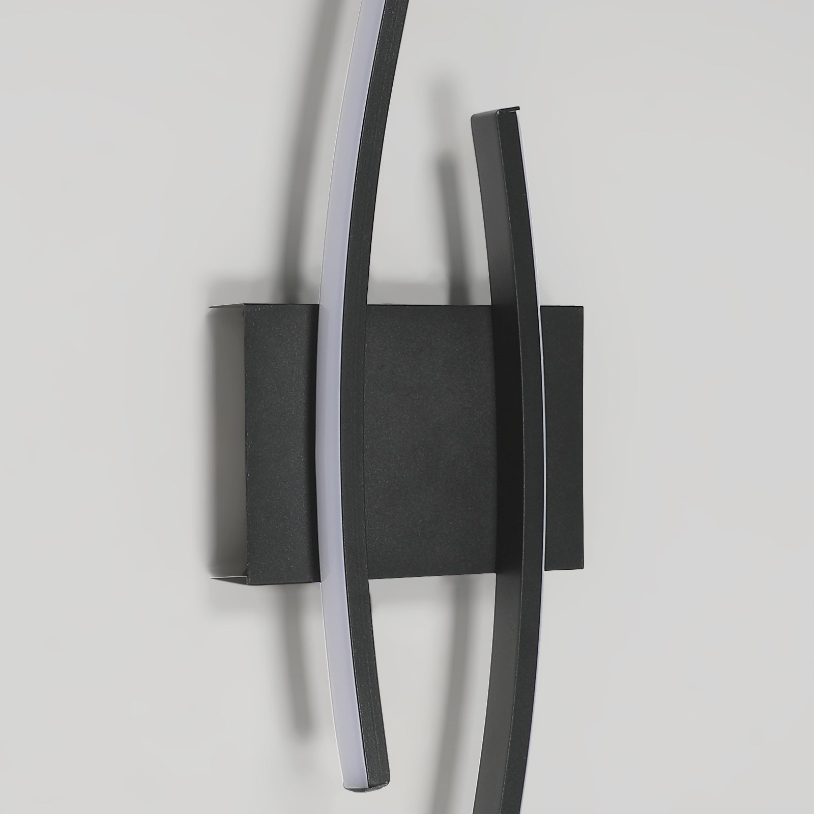 Wall Light - Black Aluminium Frame, Natural Light