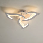 Comely Plafonnier LED, Luminaire Plafonnier 58cm 36W, Lustre Salon Moderne, Lampe de Plafond de Pétale pour Salon Chambre Cuisine Salle à Manger, Lumière Blanche Chaude 3000K, Blanc