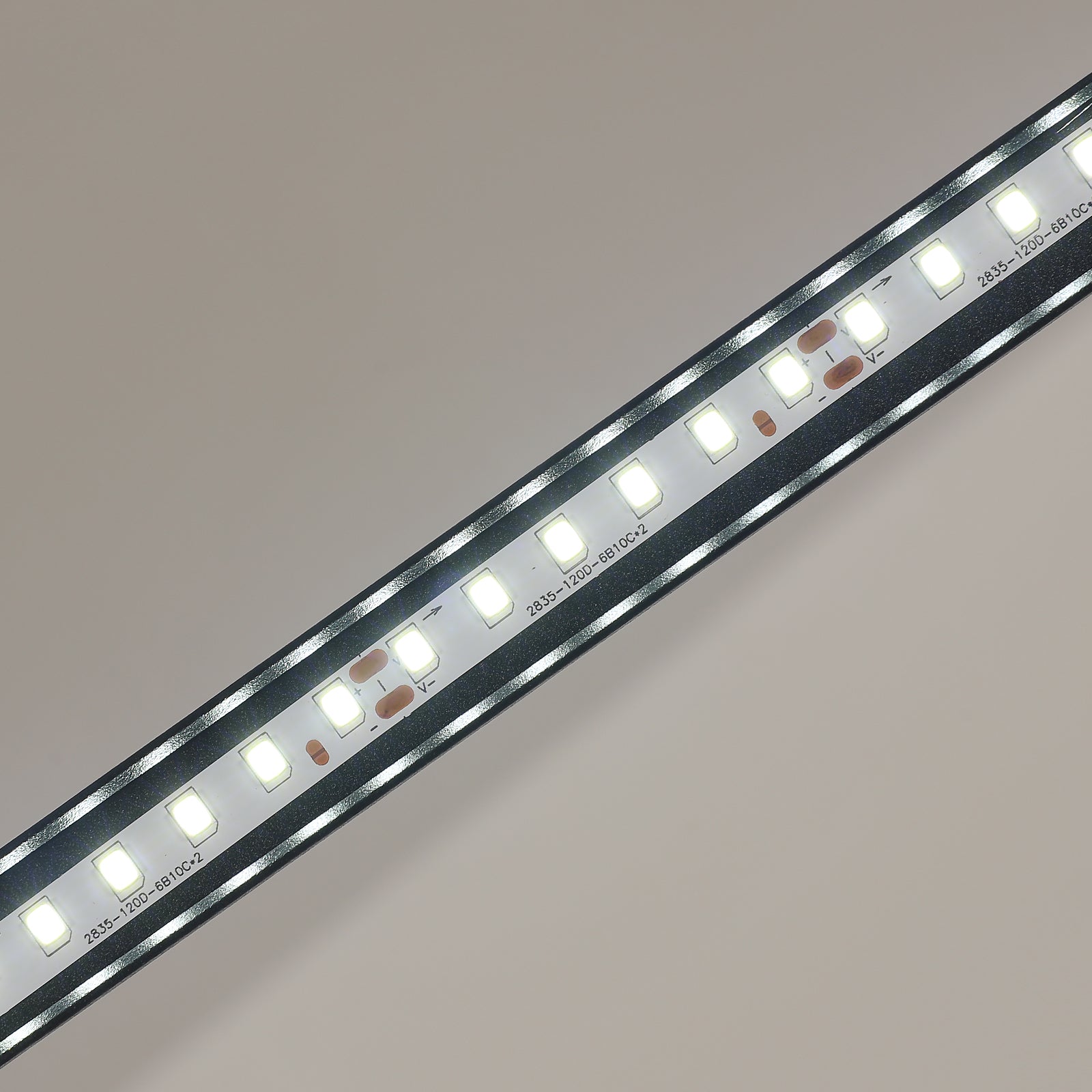 Ceiling Light - Black Aluminium Frame, White Light