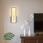 Wall Light - White Acrylic Frame, Warm Light