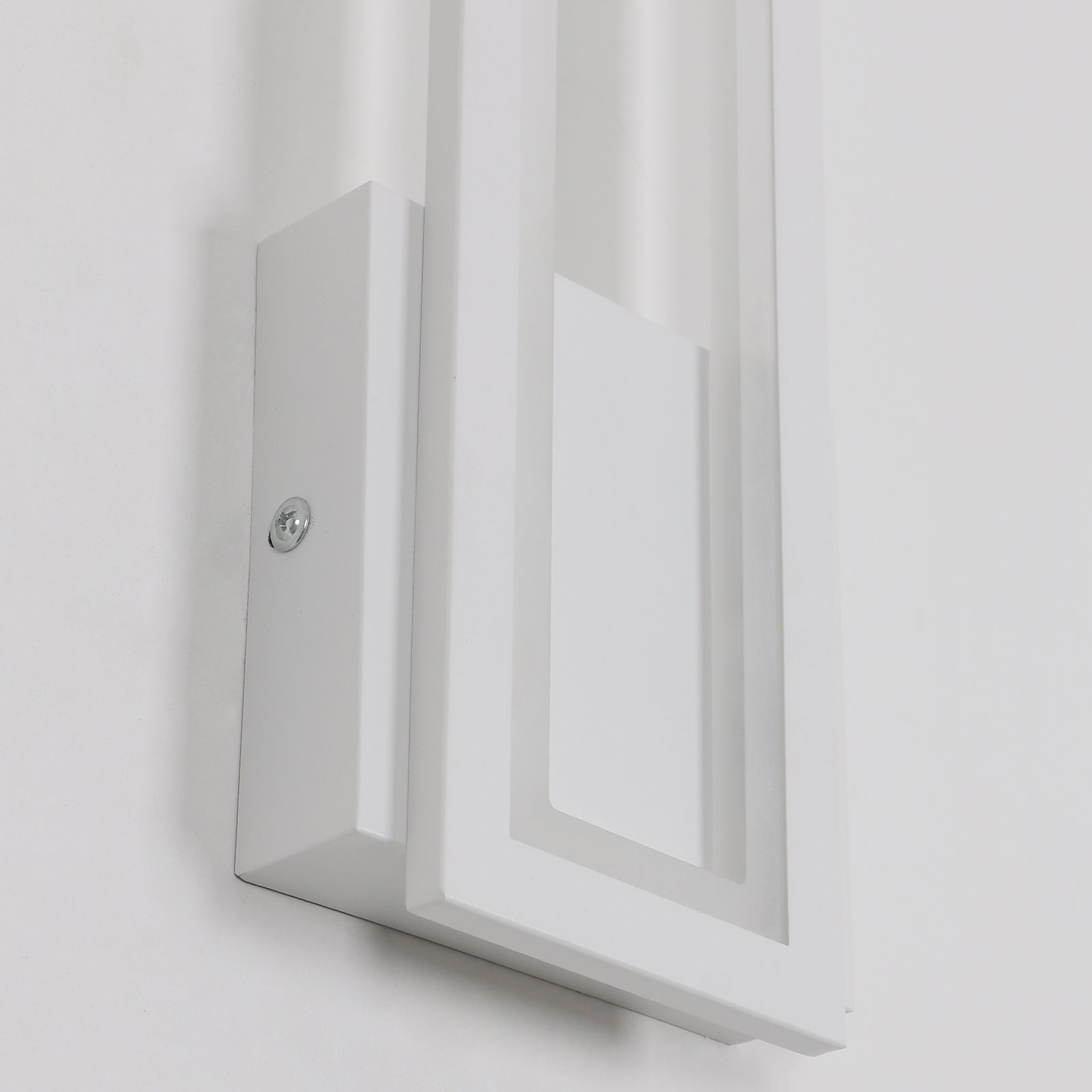 Wall Light - White Acrylic Frame, Warm Light