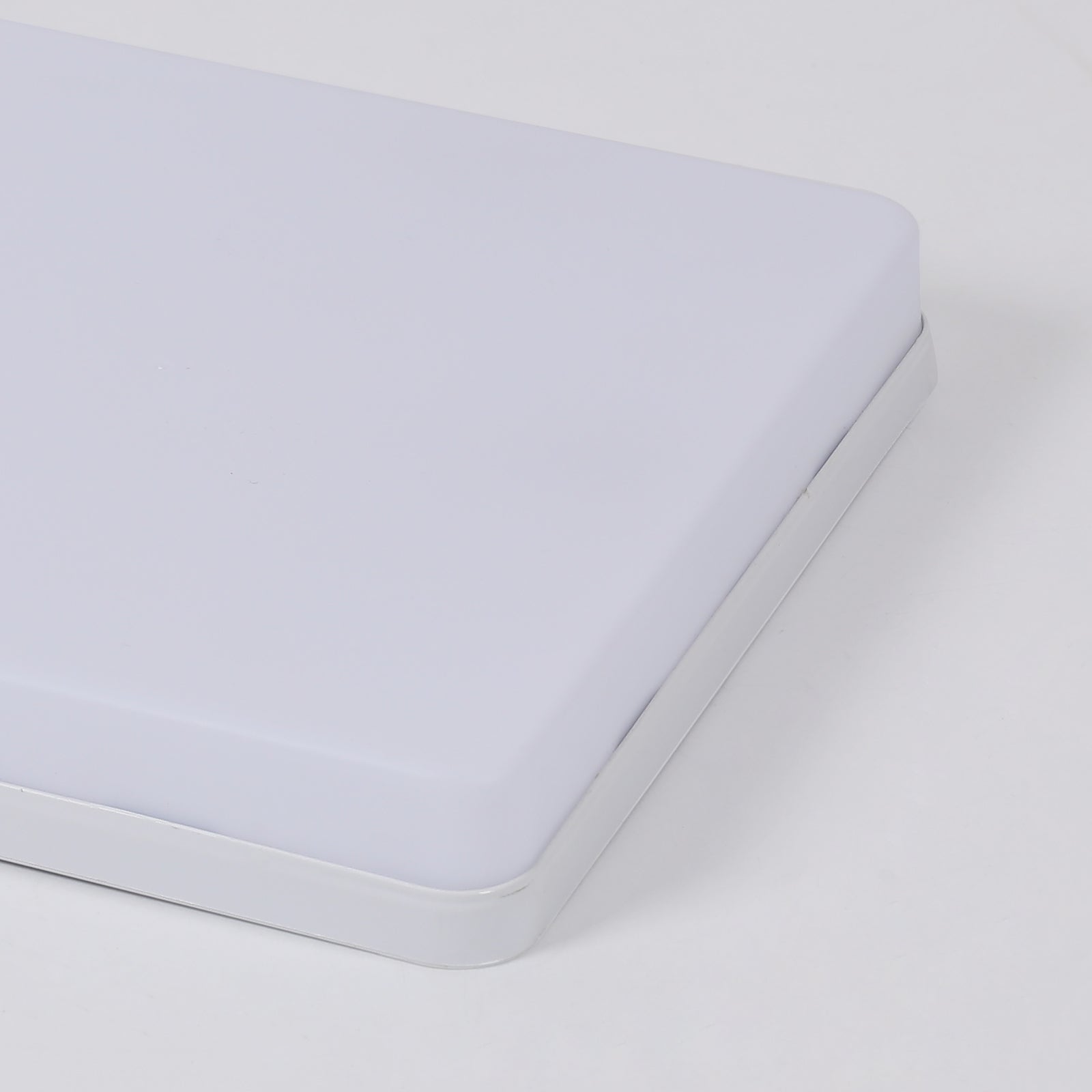 Ceiling Light - White Plastic Frame, Natural Light
